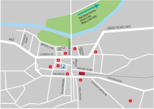 Map of Ilkley and ILF 2024 Venues